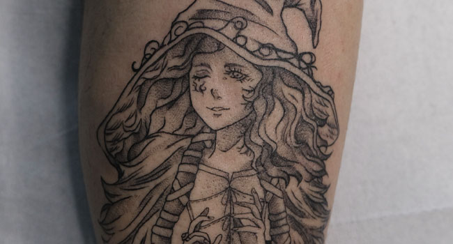 Spooky Witch tattoo